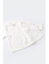 UP-BC-CSY5509,Set de 5 piese pentru nou nascut - 100% bumbac organic - Ecru cu buline, BabyCosy