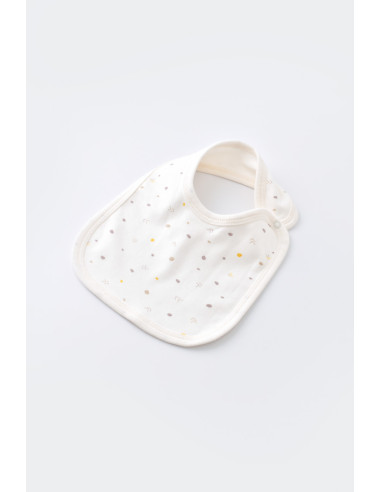 UP-BC-CSY5509,Set de 5 piese pentru nou nascut - 100% bumbac organic - Ecru cu buline, BabyCosy