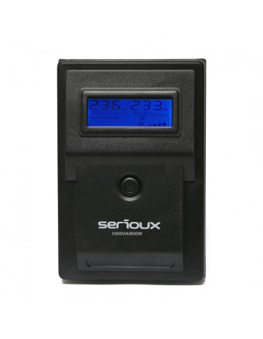 UPS Serioux 1000VA, Line Interactive, 1000VA/600W, 2 porturi UPS Serioux 1000VA, Line Interactive, 1000VA/600W, 2 porturi