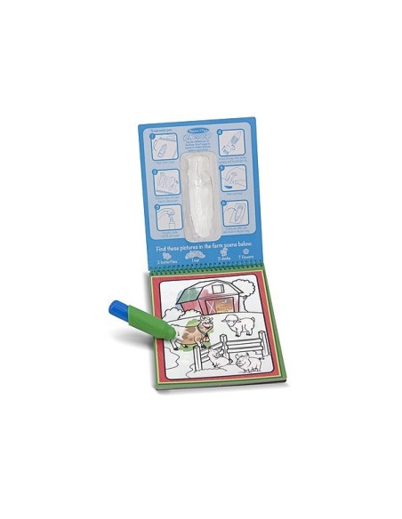 MD5376,Apa Magica Carnet de colorat Animale Melissa and Doug