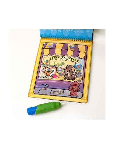 MD5376,Apa Magica Carnet de colorat Animale Melissa and Doug