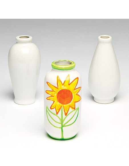 BKEC192,Minivaze din portelan de decorat - Baker Ross