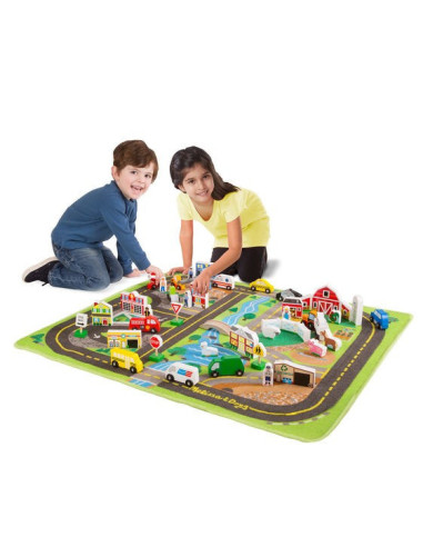 MD5195,Set de joaca si covoras orasul Melissa and Doug