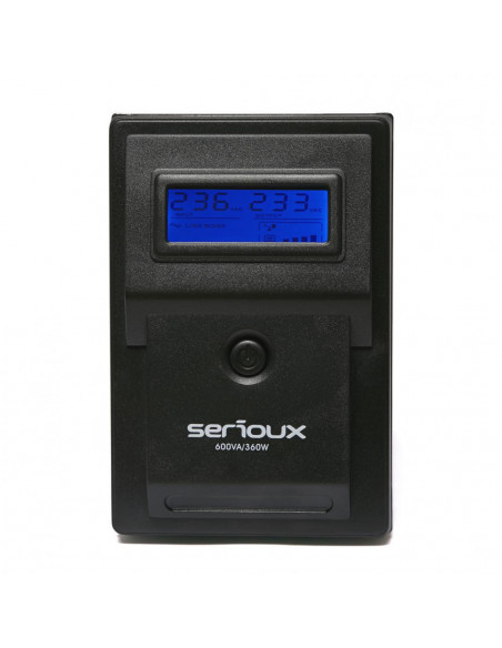 UPS Serioux 600VA, Line Interactive, 600VA/360W, 2 porturi