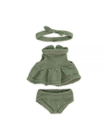 ML31683,Set imbracaminte cu rochita pentru papusa fetita 21 cm