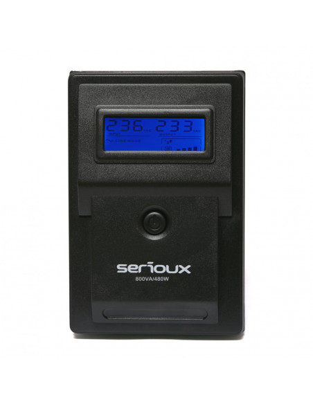 UPS Serioux 800VA, Line Interactive, 800VA/480W, 2 porturi UPS Serioux 800VA, Line Interactive, 800VA/480W, 2 porturi