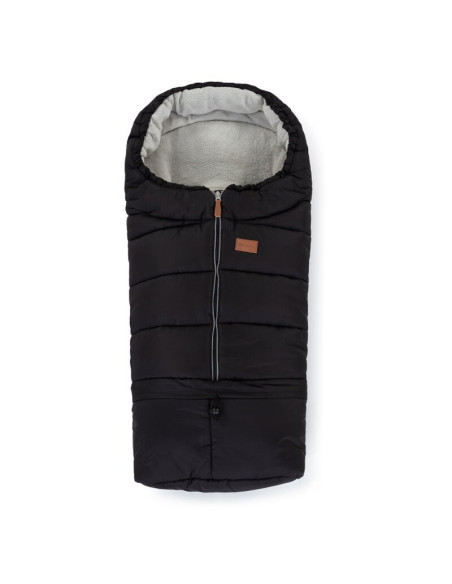 BN-531906,Petite&Mars - Sac de iarna pentru carucior, landou sau scaun auto Jibot, 100x48 cm, Impermeabil, Cu elemente reflector