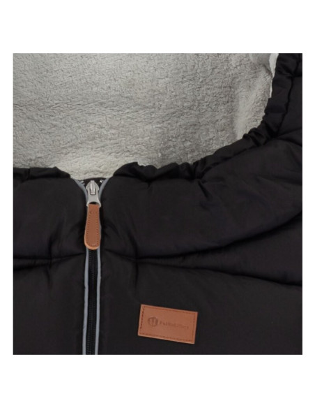 BN-531906,Petite&Mars - Sac de iarna pentru carucior, landou sau scaun auto Jibot, 100x48 cm, Impermeabil, Cu elemente reflector
