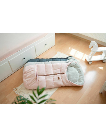 BN-531906,Petite&Mars - Sac de iarna pentru carucior, landou sau scaun auto Jibot, 100x48 cm, Impermeabil, Cu elemente reflector