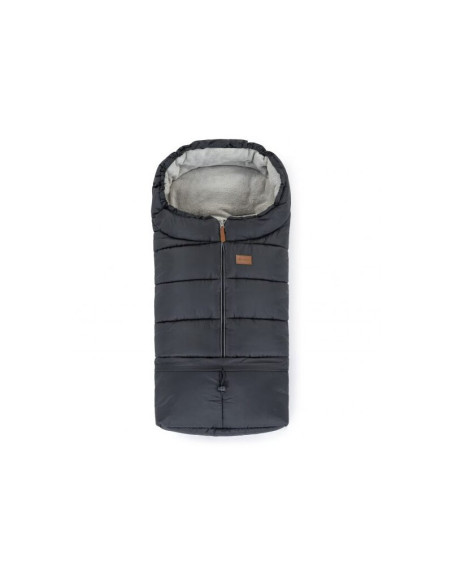 BN-531995,Petite&Mars - Sac de iarna pentru carucior, landou sau scaun auto Jibot, 100x48 cm, Impermeabil, Cu elemente reflector