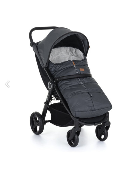 BN-531995,Petite&Mars - Sac de iarna pentru carucior, landou sau scaun auto Jibot, 100x48 cm, Impermeabil, Cu elemente reflector