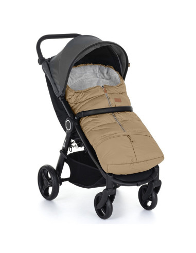 BN-531835,Petite&Mars - Sac de iarna pentru carucior, landou sau scaun auto Jibot, 100x48 cm, Impermeabil, Cu elemente reflector