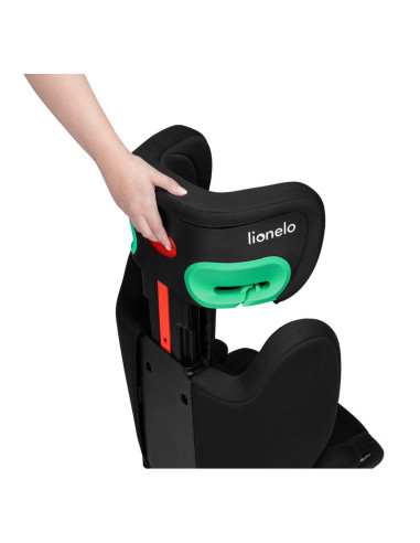 BN-LO-HUGO_I-SIZE_BLACK_CARBON,Lionelo - Scaun auto, Hugo i-Size, Universal, Orientare in directia sensului de mers, Reglabil, C