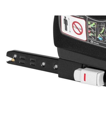 BN-LO-LUUK_FIX_I-SIZE_BLACK_CARBON,Lionelo - Inaltator auto, Luuk Fix, Instalare cu sistem Isofix si centura de prindere, Cu buz