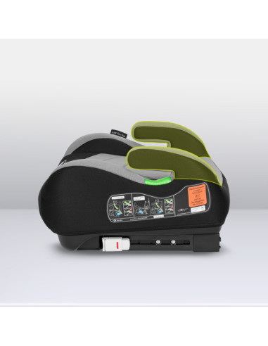 BN-LO-LUUK_FIX_I-SIZE_GREY_STONE,Lionelo - Inaltator auto, Luuk Fix, Instalare cu sistem Isofix si centura de prindere, Cu buzun