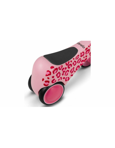 BN-LOE-SAMMY_PINK_ROSE,Lionelo - Bicicleta fara pedale, Sammy, Cu 4 roti, Din spuma EVA, Stabila, Manere moi, antiderapante, 12-