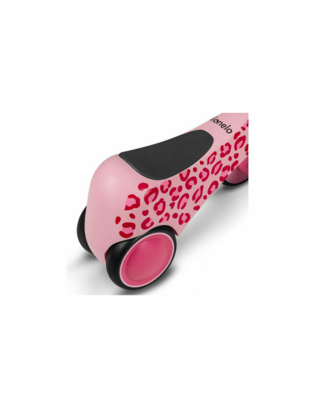 BN-LOE-SAMMY_PINK_ROSE,Lionelo - Bicicleta fara pedale, Sammy, Cu 4 roti, Din spuma EVA, Stabila, Manere moi, antiderapante, 12-