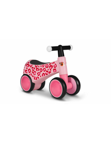 BN-LOE-SAMMY_PINK_ROSE,Lionelo - Bicicleta fara pedale, Sammy, Cu 4 roti, Din spuma EVA, Stabila, Manere moi, antiderapante, 12-