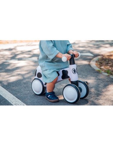 BN-LOE-SAMMY_PINK_ROSE,Lionelo - Bicicleta fara pedale, Sammy, Cu 4 roti, Din spuma EVA, Stabila, Manere moi, antiderapante, 12-