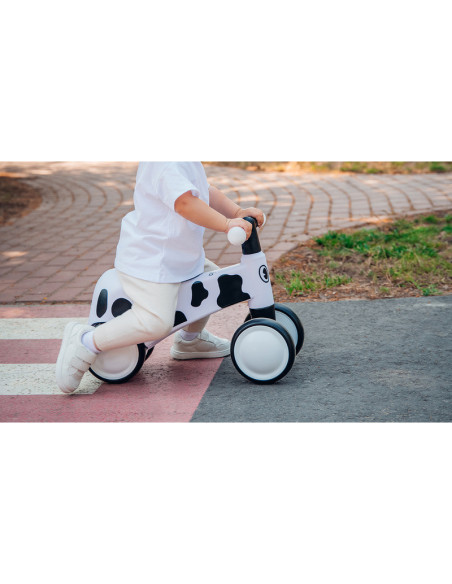 BN-LOE-SAMMY_PINK_ROSE,Lionelo - Bicicleta fara pedale, Sammy, Cu 4 roti, Din spuma EVA, Stabila, Manere moi, antiderapante, 12-