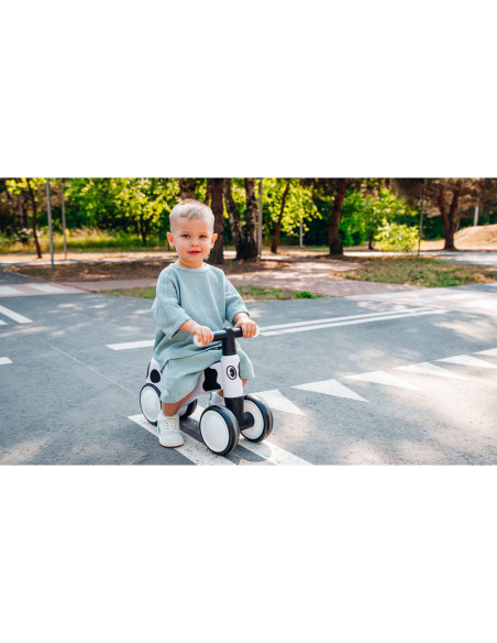 BN-LOE-SAMMY_PINK_ROSE,Lionelo - Bicicleta fara pedale, Sammy, Cu 4 roti, Din spuma EVA, Stabila, Manere moi, antiderapante, 12-