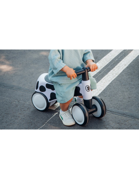 BN-LOE-SAMMY_PINK_ROSE,Lionelo - Bicicleta fara pedale, Sammy, Cu 4 roti, Din spuma EVA, Stabila, Manere moi, antiderapante, 12-