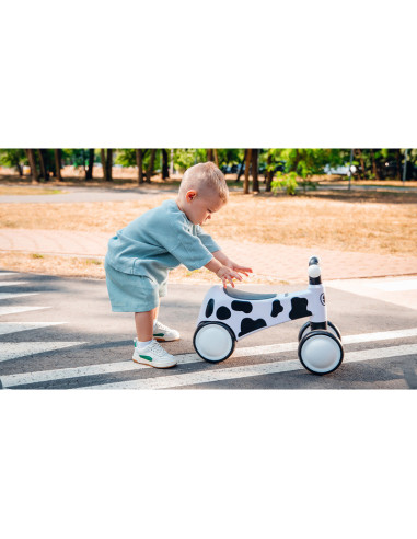 BN-LOE-SAMMY_PINK_ROSE,Lionelo - Bicicleta fara pedale, Sammy, Cu 4 roti, Din spuma EVA, Stabila, Manere moi, antiderapante, 12-