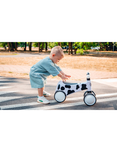 BN-LOE-SAMMY_PINK_ROSE,Lionelo - Bicicleta fara pedale, Sammy, Cu 4 roti, Din spuma EVA, Stabila, Manere moi, antiderapante, 12-