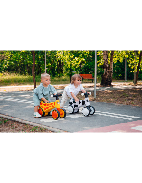 BN-LOE-SAMMY_PINK_ROSE,Lionelo - Bicicleta fara pedale, Sammy, Cu 4 roti, Din spuma EVA, Stabila, Manere moi, antiderapante, 12-