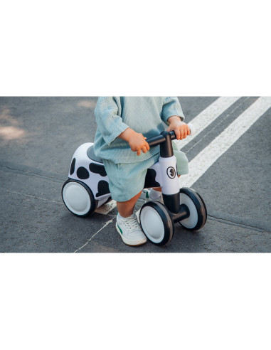 BN-LOE-SAMMY_WHITE,Lionelo - Bicicleta fara pedale, Sammy, Cu 4 roti, Din spuma EVA, Stabila, Manere moi, antiderapante, 12- 36 