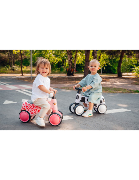 BN-LOE-SAMMY_WHITE,Lionelo - Bicicleta fara pedale, Sammy, Cu 4 roti, Din spuma EVA, Stabila, Manere moi, antiderapante, 12- 36 