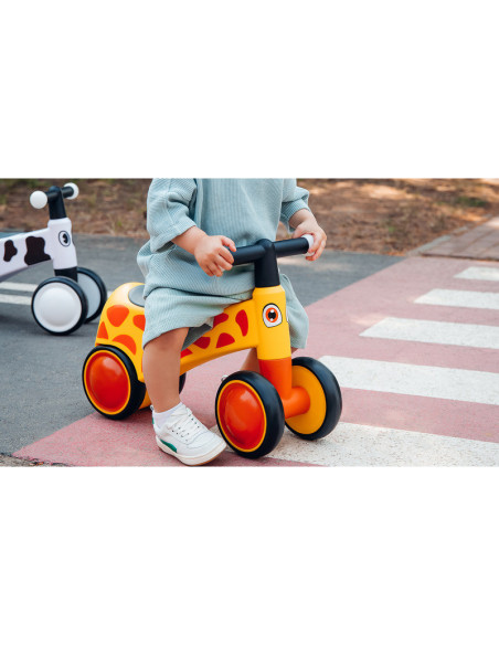 BN-LOE-SAMMY_YELLOW_HONEY,Lionelo - Bicicleta fara pedale, Sammy, Cu 4 roti, Din spuma EVA, Stabila, Manere moi, antiderapante, 