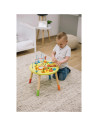 BN-49553,Masuta de activitati, Din lemn, Cu xilofon, Sortator de forme, Oglinda, Inaltime 48 cm, Free2Play, Multicolor