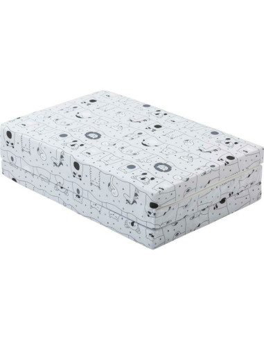 BN-50122,Saltea pliabila pentru patut, Cu husa detasabila din bumbac, Pentru patut de dimensiunea 120x60 cm, Bubaba, Animal King