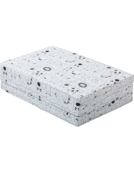 BN-50122,Saltea pliabila pentru patut, Cu husa detasabila din bumbac, Pentru patut de dimensiunea 120x60 cm, Bubaba, Animal King