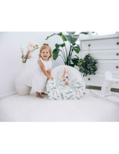 BN-80227,Fotoliu din burete pentru copii Green Magic, Bubaba, 9 luni - 5 ani, Cu Husa detasabila 2