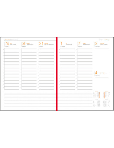 EGOLUXVL6,Agenda a4 saptamanala gri 2024 lux ego