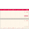 EGOBREFCH3,Planner birou 30 x 10 albastru 2024 hartie ivory bref ego