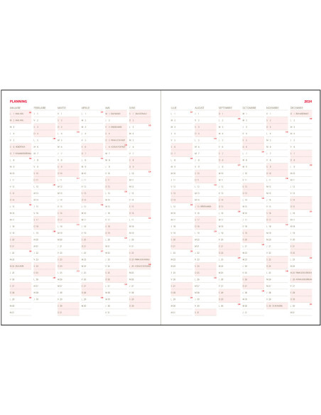 EGOAVANTAJSD3,Agenda a5 saptamanala albastra 2024 avantaj ego