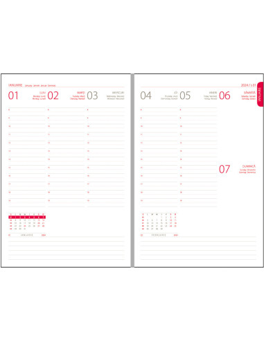 EGOAVANTAJSD6,Agenda a5 saptamanala gri 2024 avantaj ego