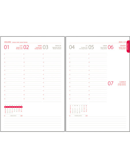 EGOAVANTAJSD6,Agenda a5 saptamanala gri 2024 avantaj ego