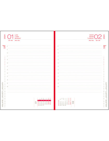 EGOCAPRIPC7,Agenda a5 zilnica portocalie 2024 capri ego