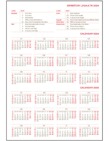 EGOCAPRIPC11,Agenda a5 zilnica rosie 2024 capri ego