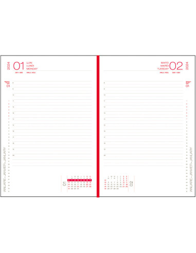 EGOCAPRIPC12,Agenda a5 zilnica verde 2024 capri ego