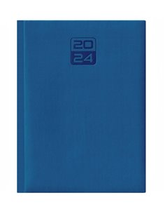 2024-9493650,Agenda datata Tucson 2024 ro A5, 352 pagini, coperta buretata, Albastru