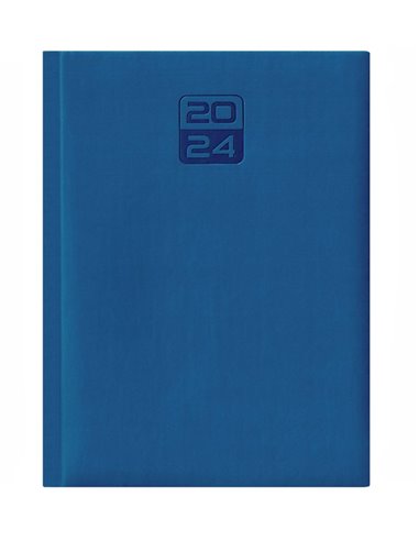 2024-9493650,Agenda datata Tucson 2024 ro A5, 352 pagini, coperta buretata, Albastru
