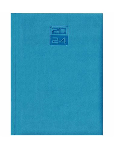 2024-9493660,Agenda datata Tucson 2024 ro A5, 352 pagini, coperta buretata, Albastru deschis