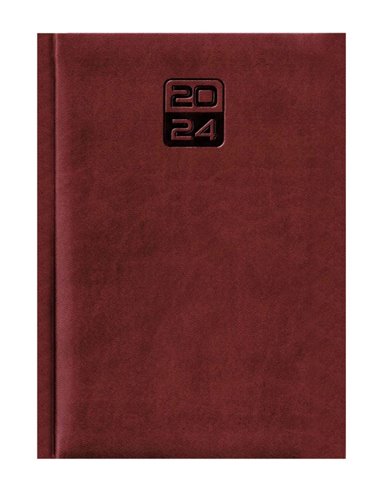 2024-9493680,Agenda datata Tucson 2024 ro A5, 352 pagini, coperta buretata, Caramiziu