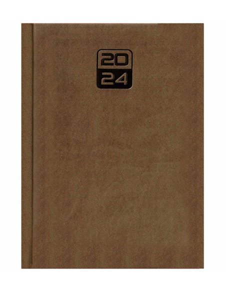 2024-9493700,Agenda datata Tucson 2024 ro A5, 352 pagini, coperta buretata, Bej