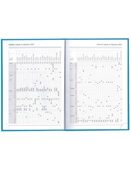 2024-9493720,Agenda datata Tucson 2024 ro A5, 352 pagini, coperta buretata, Rosu